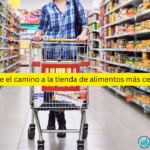 indícame el camino a la tienda de alimentos más cercana