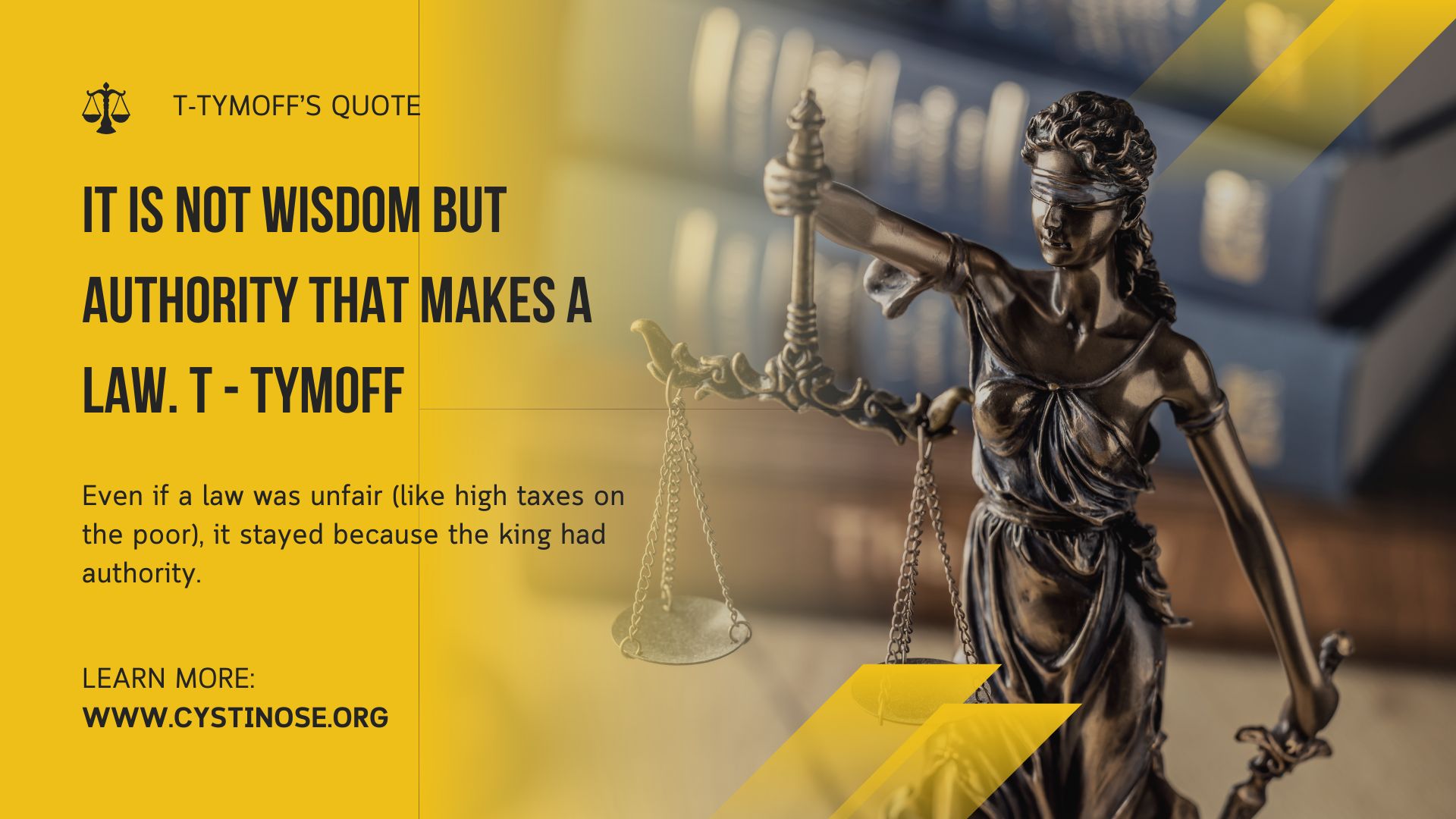 it is not wisdom but authority that makes a law. t – tymoff